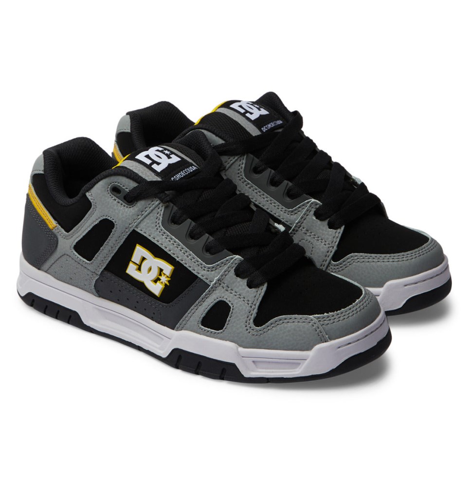 DC Stag Tenisky Panske Siva Žlté | DC Shoes Slovensko 07TROLVFA