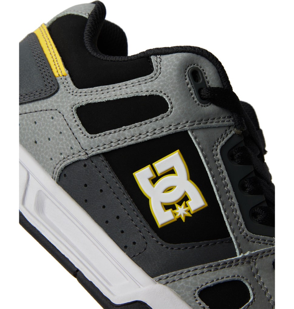DC Stag Tenisky Panske Siva Žlté | DC Shoes Slovensko 07TROLVFA