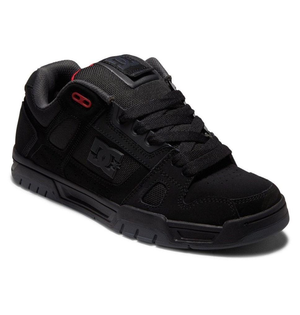 DC Stag Tenisky Panske Čierne Siva Červené | DC Shoes Slovensko 63YWKPMBE