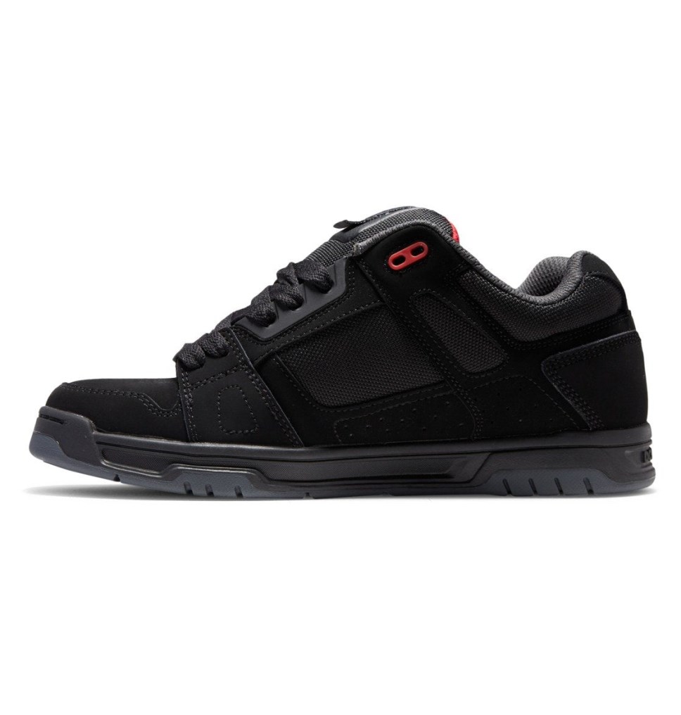DC Stag Tenisky Panske Čierne Siva Červené | DC Shoes Slovensko 63YWKPMBE