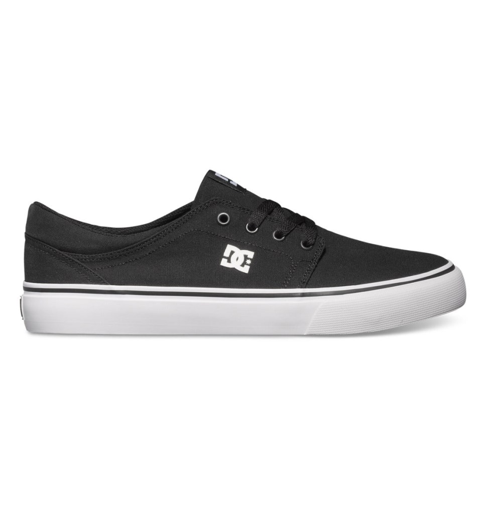 DC Trase Canvas Tenisky Panske Čierne Biele | DC Shoes Slovensko 50LDKIHMN