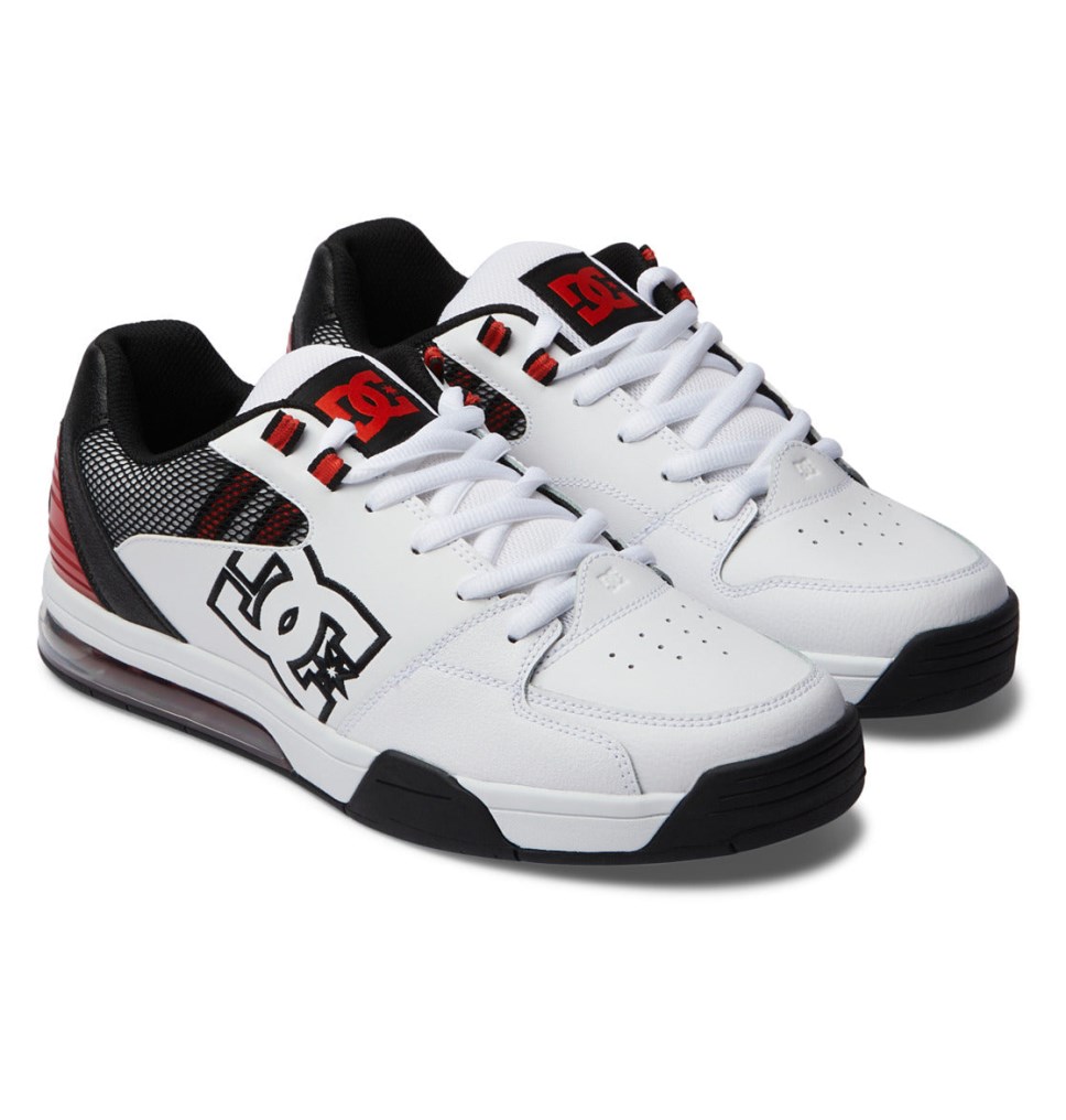 DC Versatile Tenisky Panske Biele Čierne Červené | DC Shoes Slovensko 70ZALIYDR