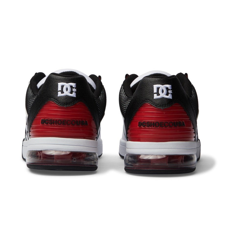 DC Versatile Tenisky Panske Biele Čierne Červené | DC Shoes Slovensko 70ZALIYDR