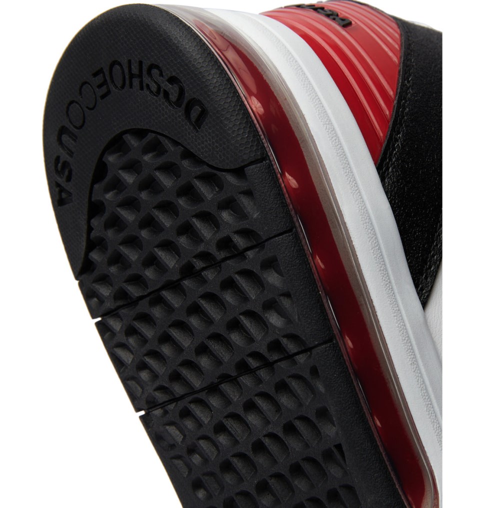 DC Versatile Tenisky Panske Biele Čierne Červené | DC Shoes Slovensko 70ZALIYDR