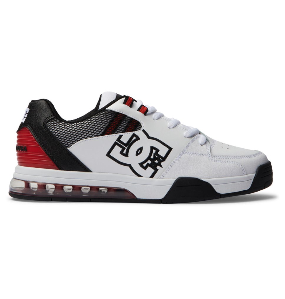 DC Versatile Tenisky Panske Biele Čierne Červené | DC Shoes Slovensko 70ZALIYDR
